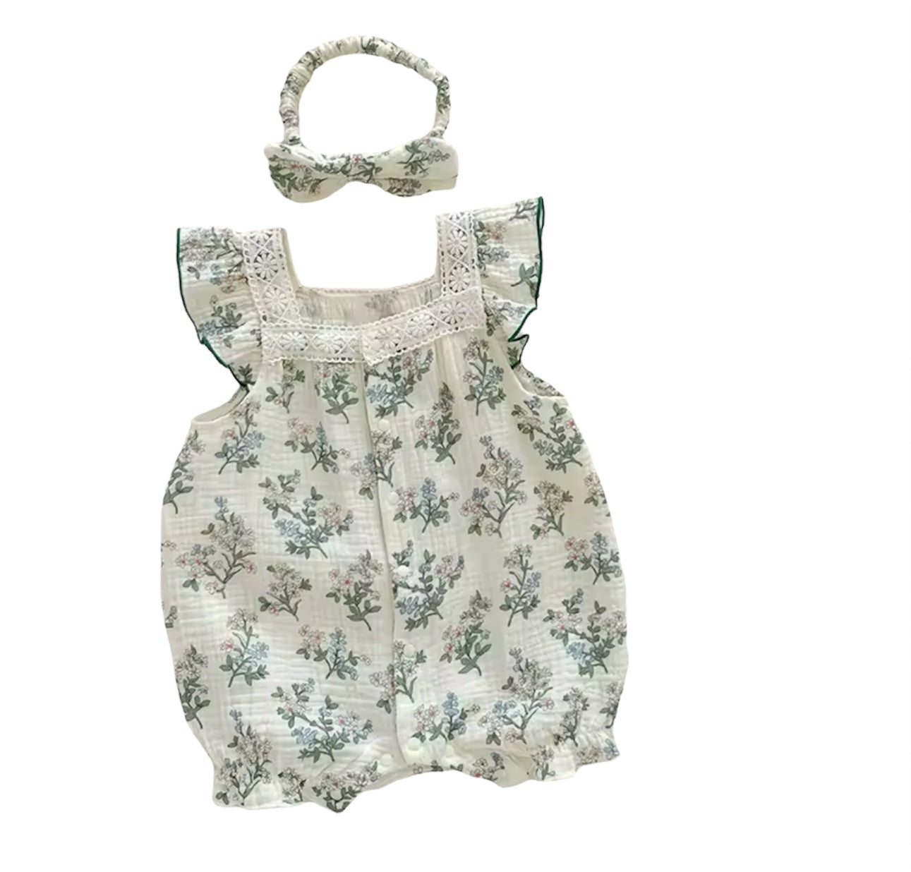 Floral tank romper