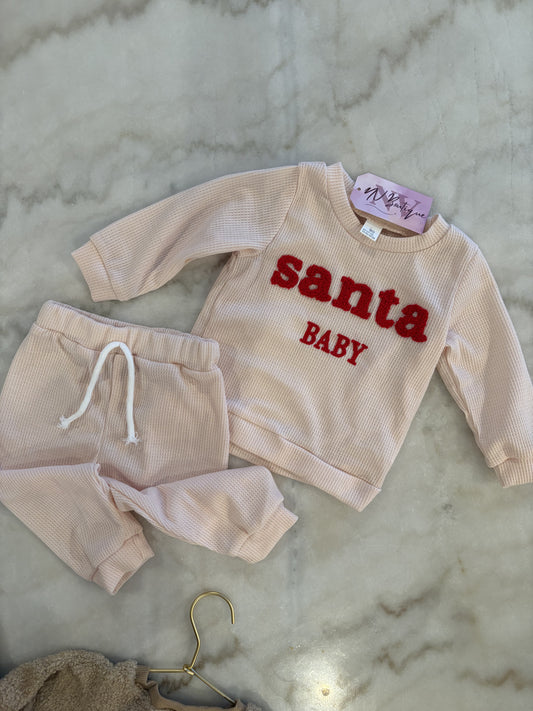 SANTA BABY PANT SET
