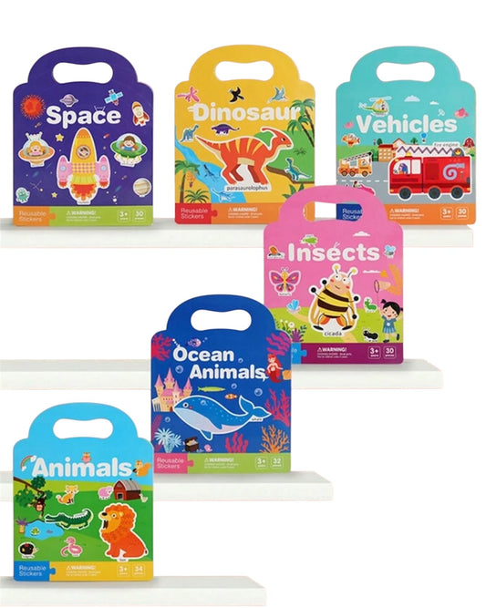 Reusable sticker books