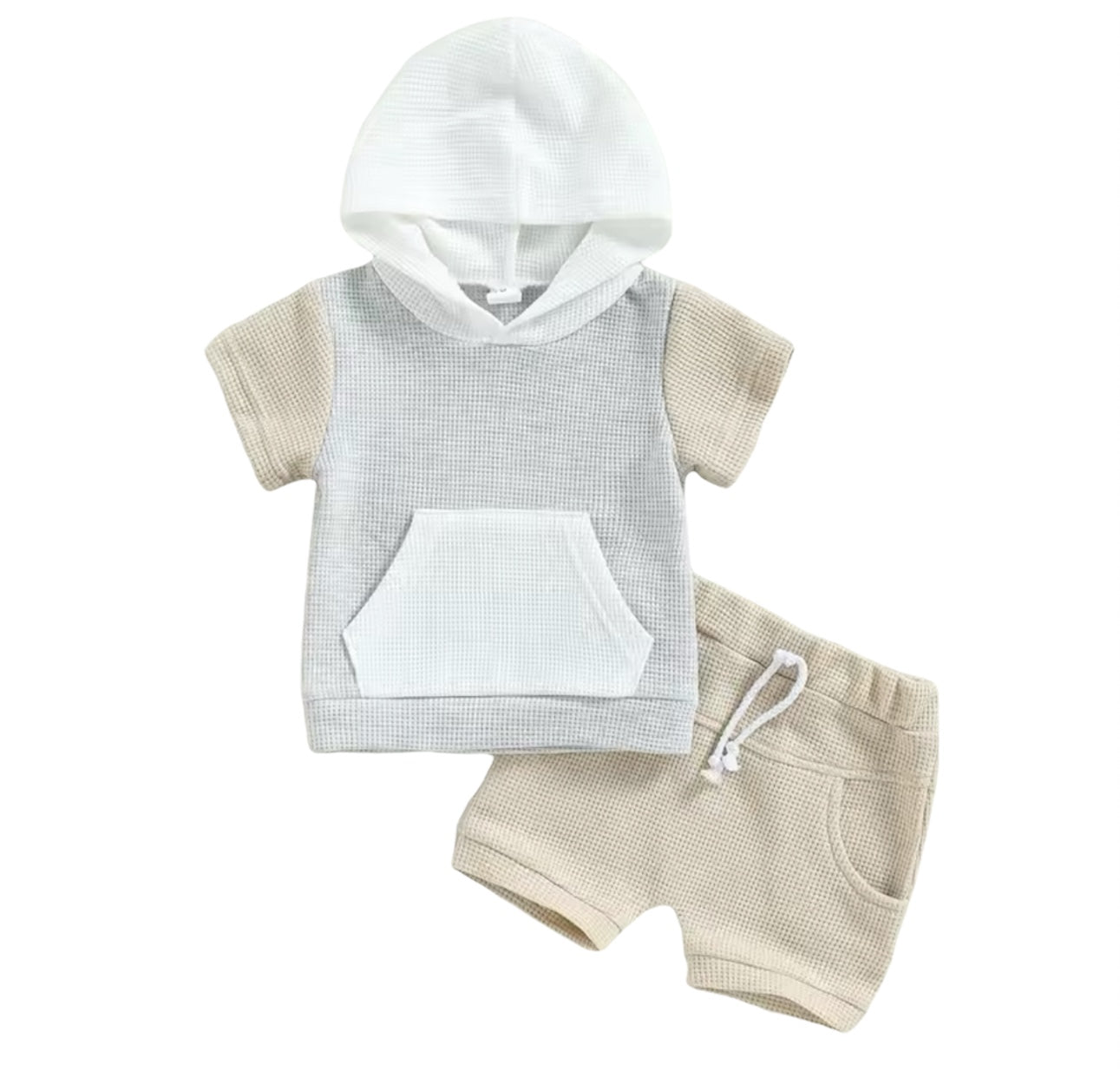 Waffle Knits Boy Short Set
