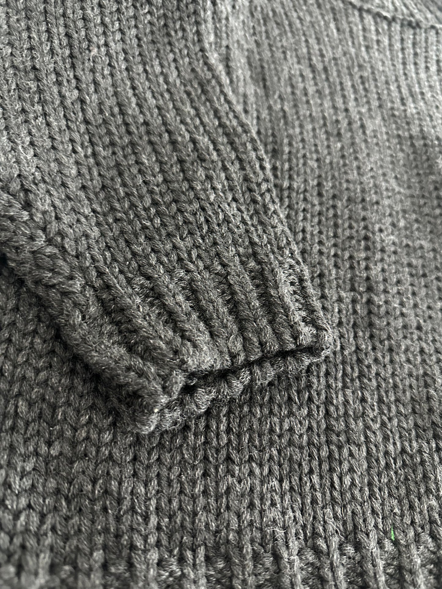 Black knit oversized sweater